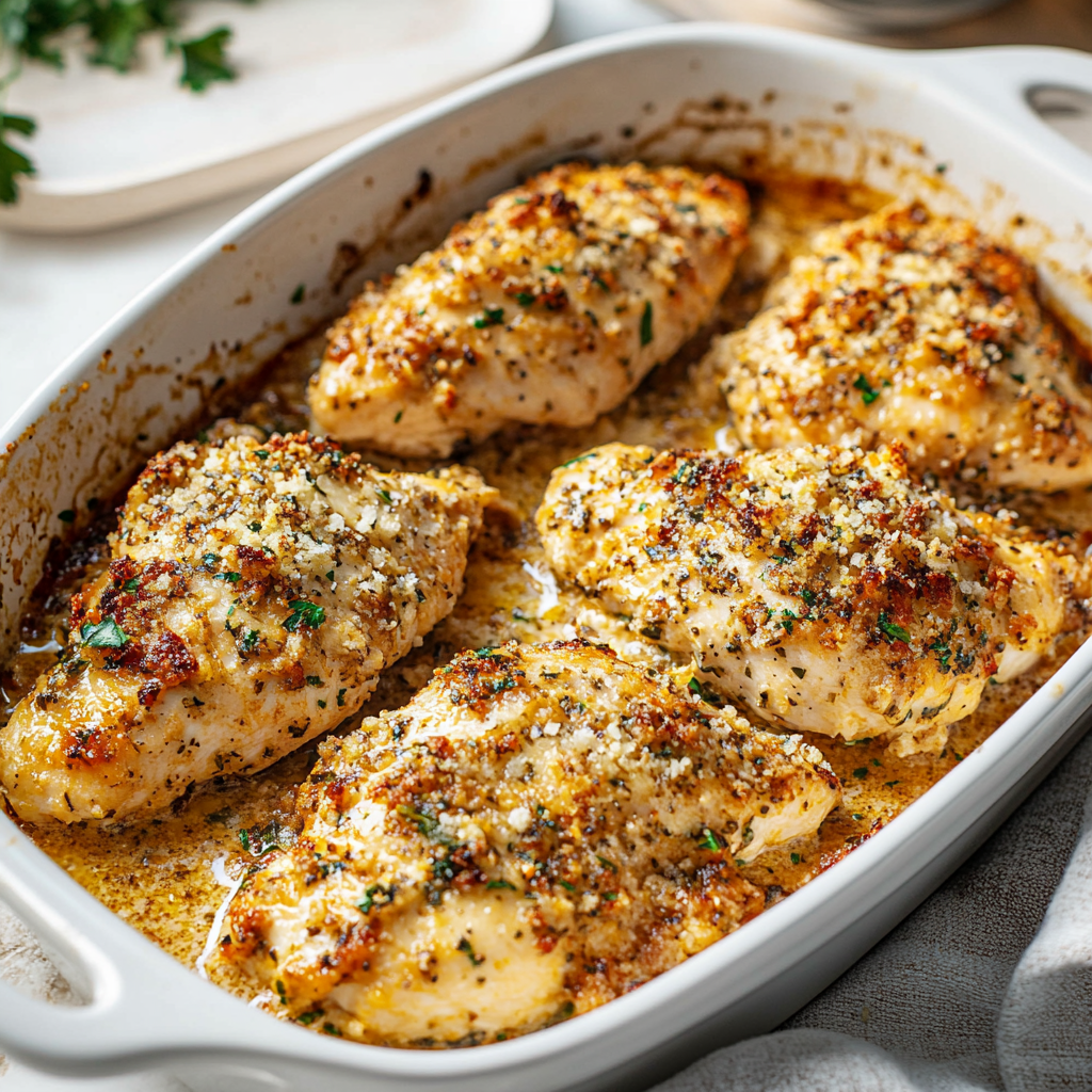 Garlic Parmesan Chicken Bake