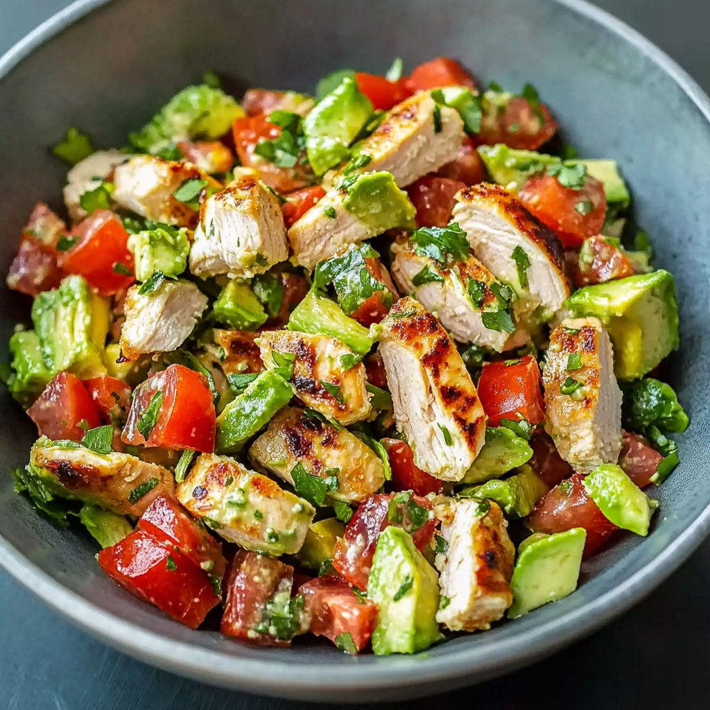 Healthy Avocado Chicken Salad Recipe